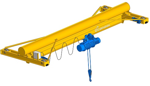 Мостовой однобалочный опорный электрический