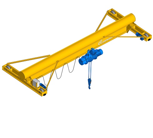 Мостовой однобалочный опорный электрический