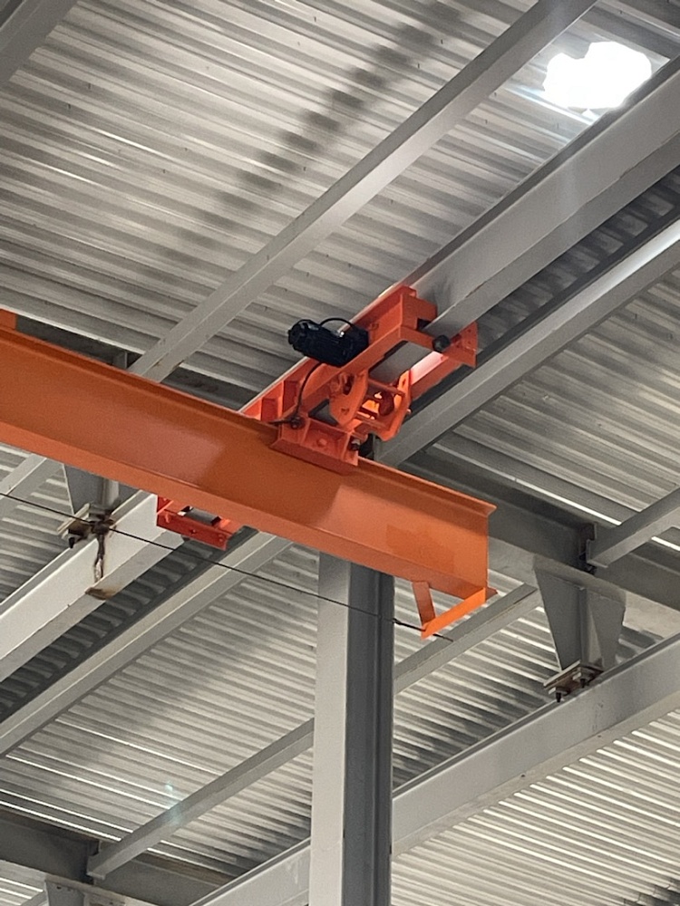 Монтаж подвесных кранов г/п 5 т. пролётом 9 м.