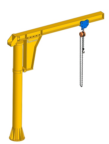 Консольный стационарный ручной кран