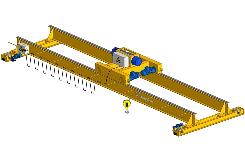 Мостовой двухбалочный электрический кран