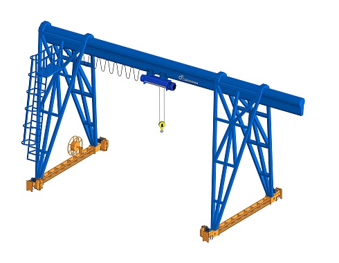 Козловой однобалочный кран