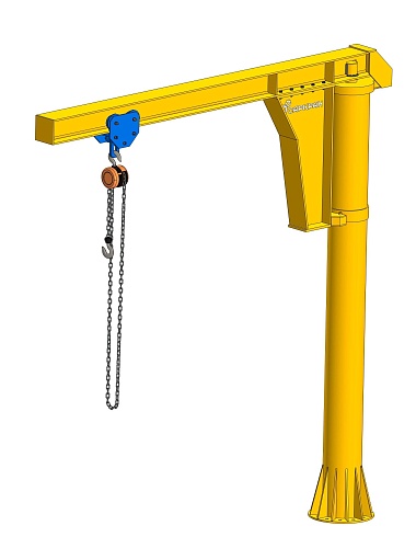 Консольный стационарный ручной кран