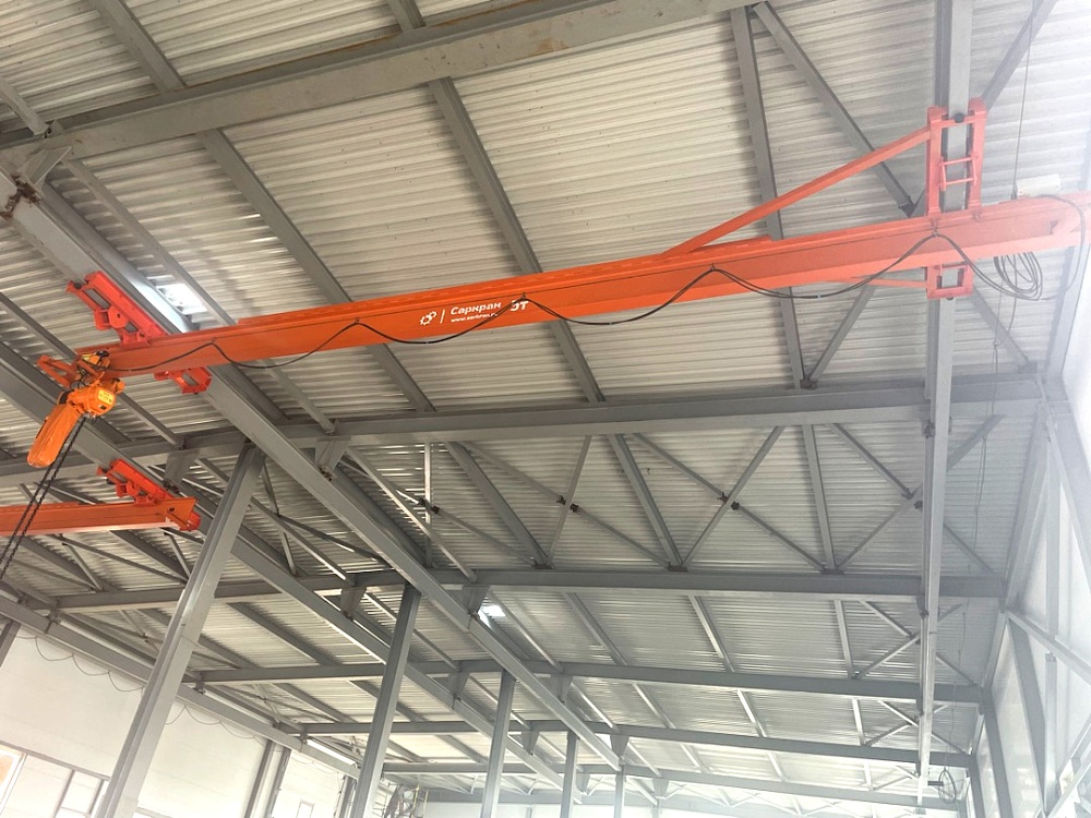Монтаж подвесных кранов г/п 5 т. пролётом 9 м.