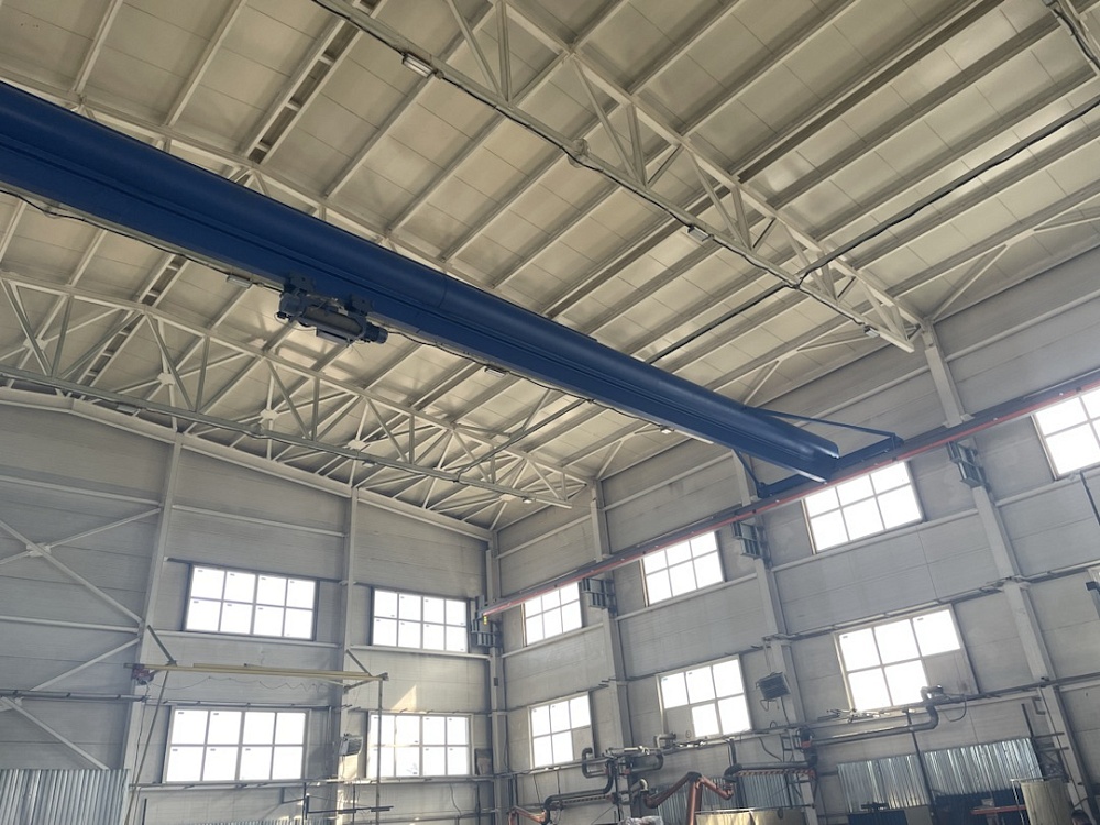 Испытание опорного крана г/п 6,3т пролётом 28 м