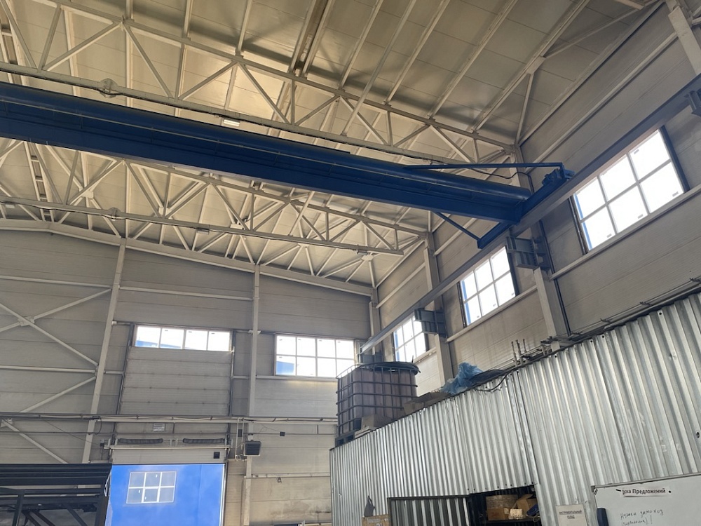 Испытание опорного крана г/п 6,3т пролётом 28 м