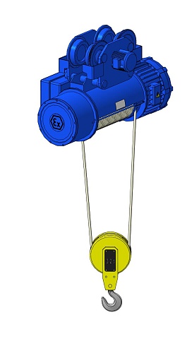 Тельферы канатные передвижные взрывозащищённые (Россия)